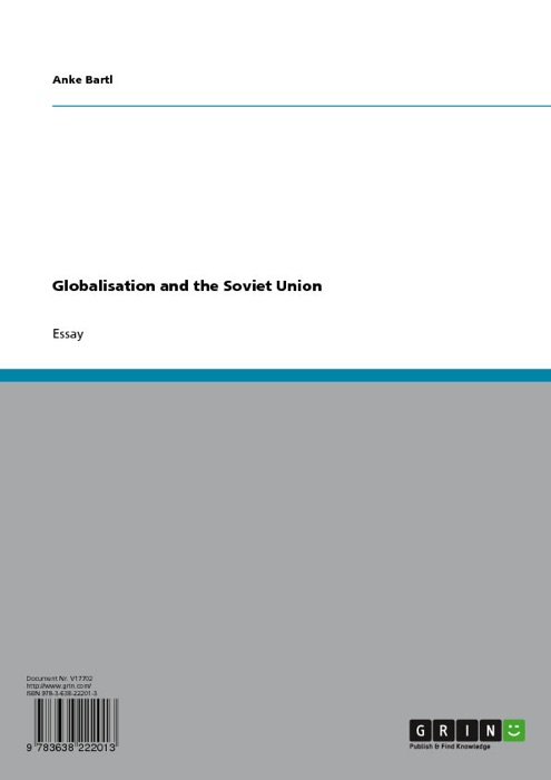 Globalisation and the Soviet Union