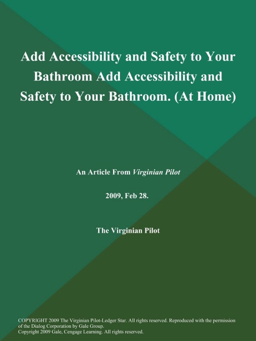 Add Accessibility and Safety to Your Bathroom Add Accessibility and Safety to Your Bathroom (At Home)