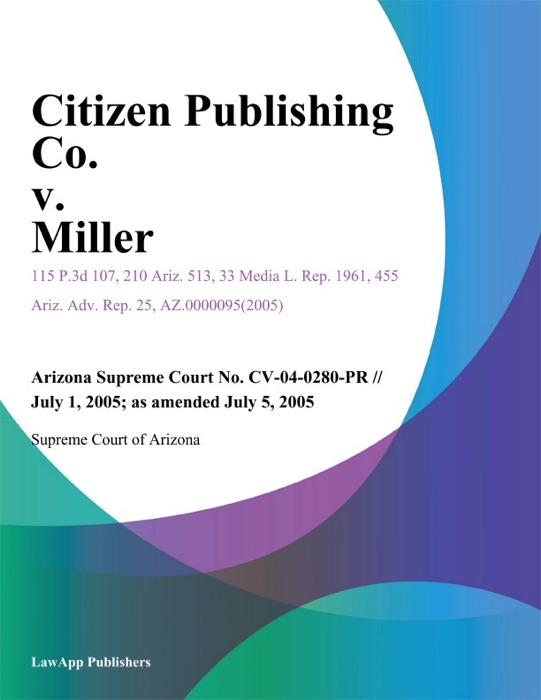 Citizen Publishing Co. v. Miller