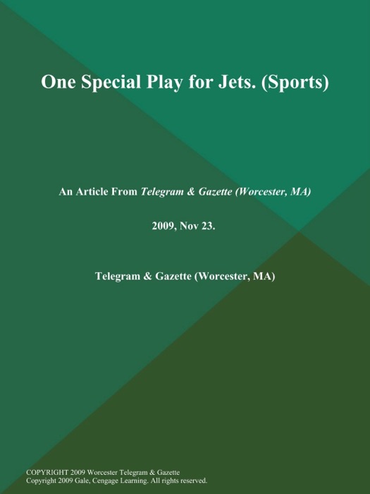 One Special Play for Jets (Sports)