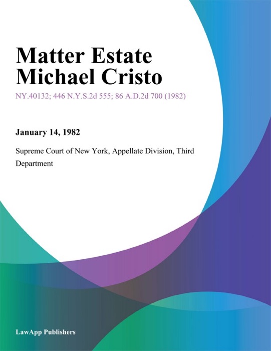 Matter Estate Michael Cristo