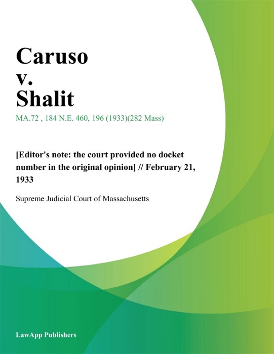 Caruso v. Shalit