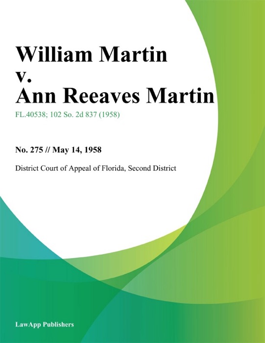 William Martin v. Ann Reeaves Martin