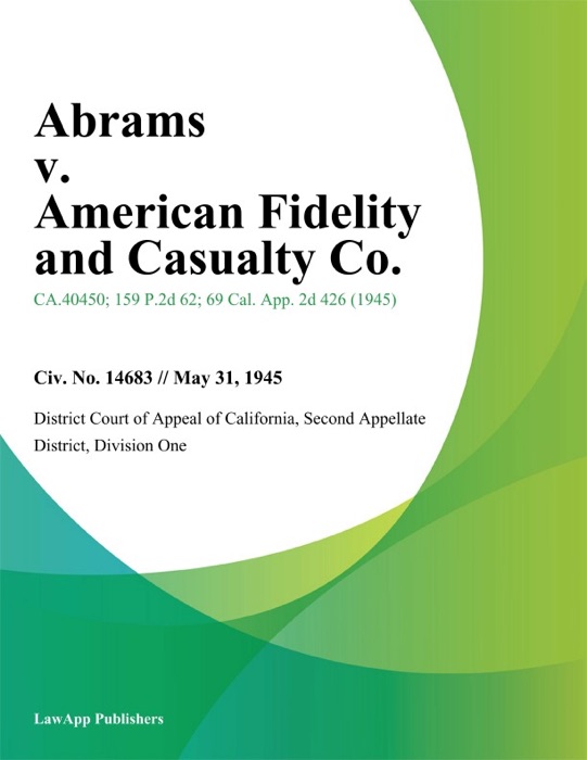 Abrams v. American Fidelity and Casualty Co.