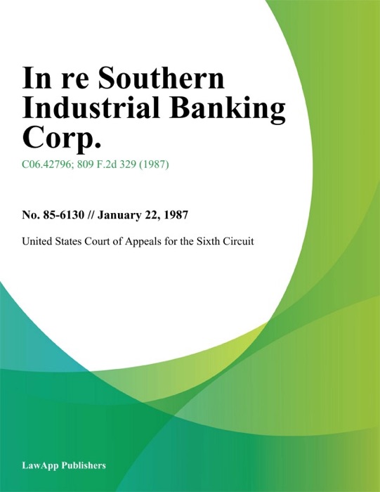 In Re Southern Industrial Banking Corp.