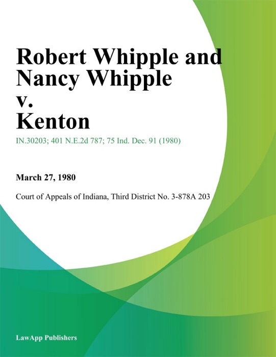 Robert Whipple and Nancy Whipple v. Kenton
