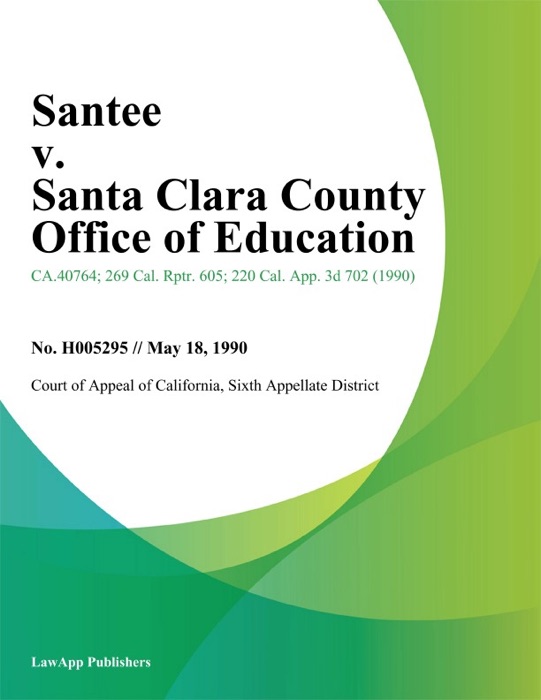 Santee V. Santa Clara County Office Of Education