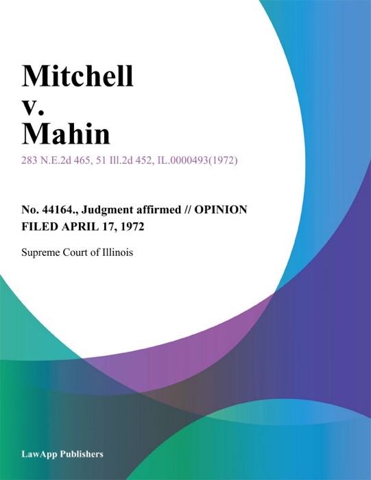 Mitchell v. Mahin