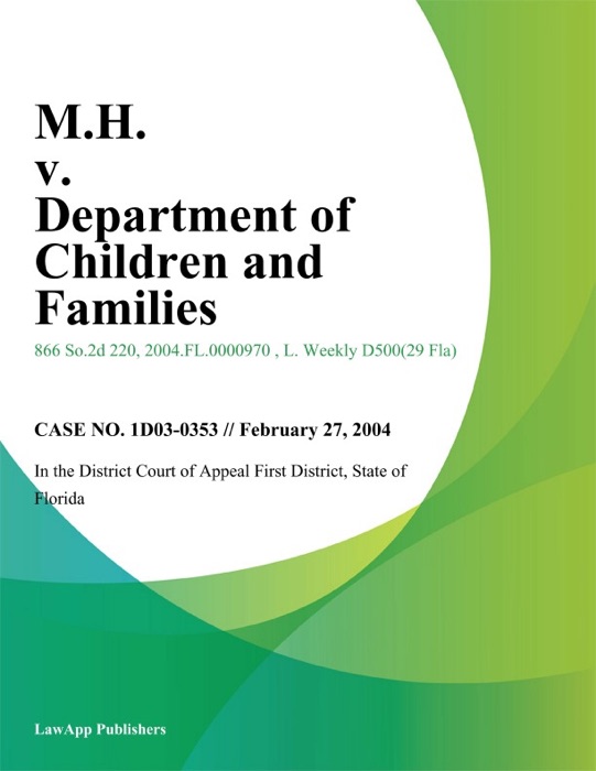 M.H. v. Department of Children And Families