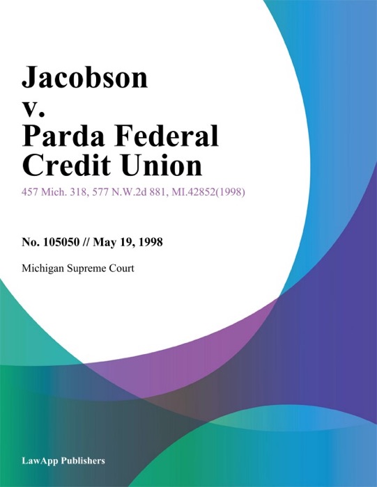 Jacobson v. Parda Federal Credit Union