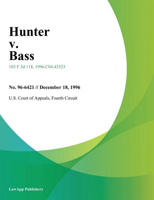 Hunter v. Bass