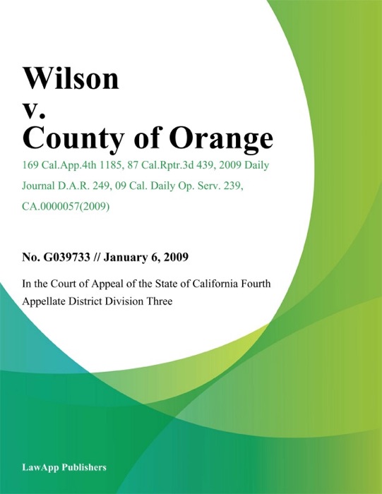 Wilson v. County of Orange