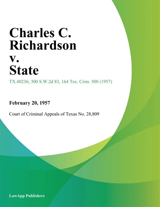 Charles C. Richardson v. State