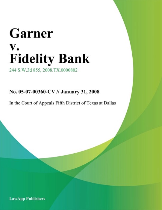 Garner v. Fidelity Bank