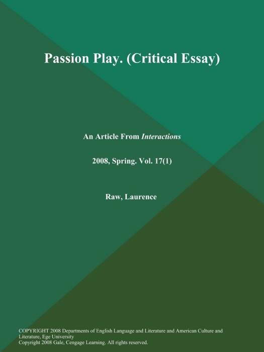 Passion Play (Critical Essay)