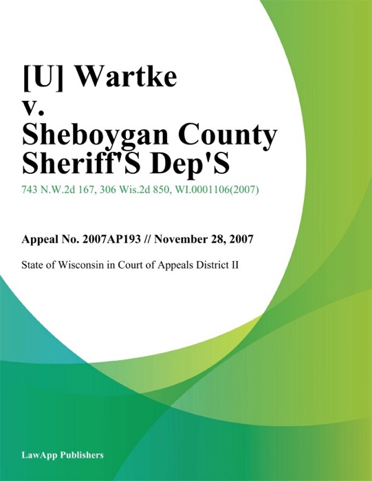 Wartke v. Sheboygan County Sheriffs Dept