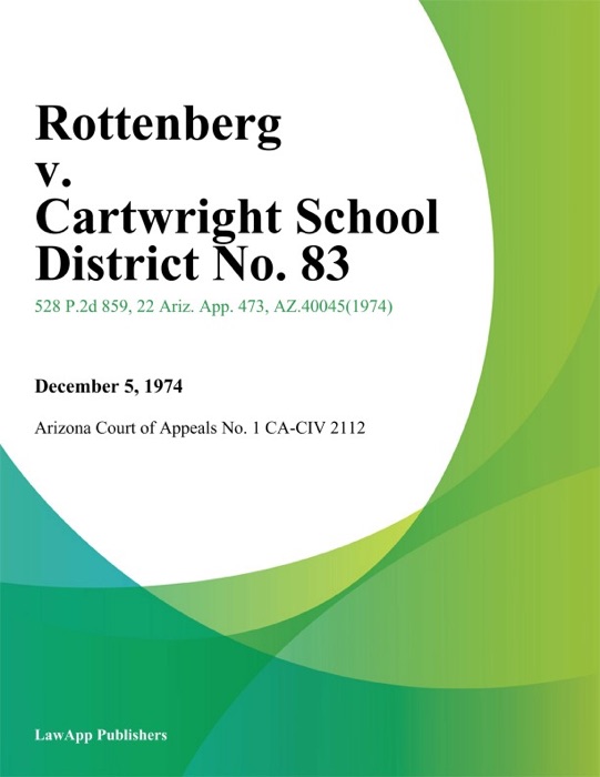 Rottenberg v. Cartwright School District No. 83