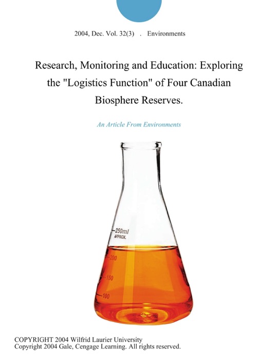 Research, Monitoring and Education: Exploring the 