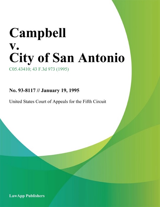 Campbell v. City of San Antonio