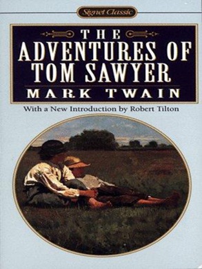 Capa do livro The Adventures of Tom Sawyer de Mark Twain