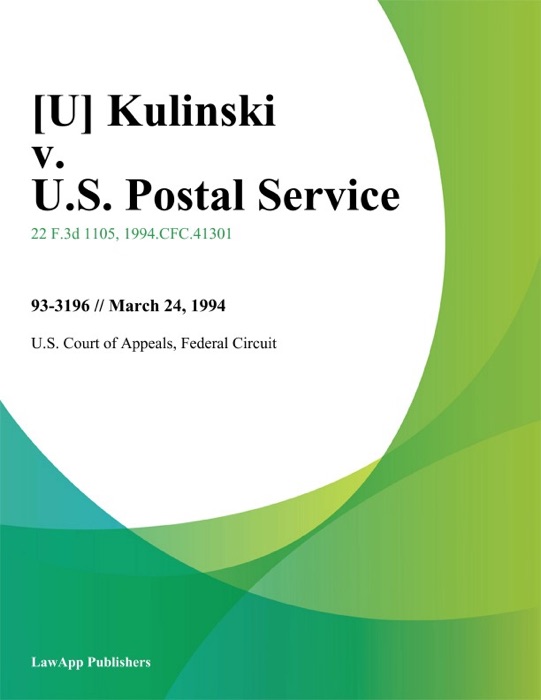Kulinski v. U.S. Postal Service