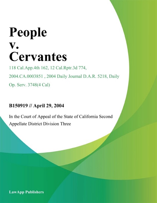 People V. Cervantes