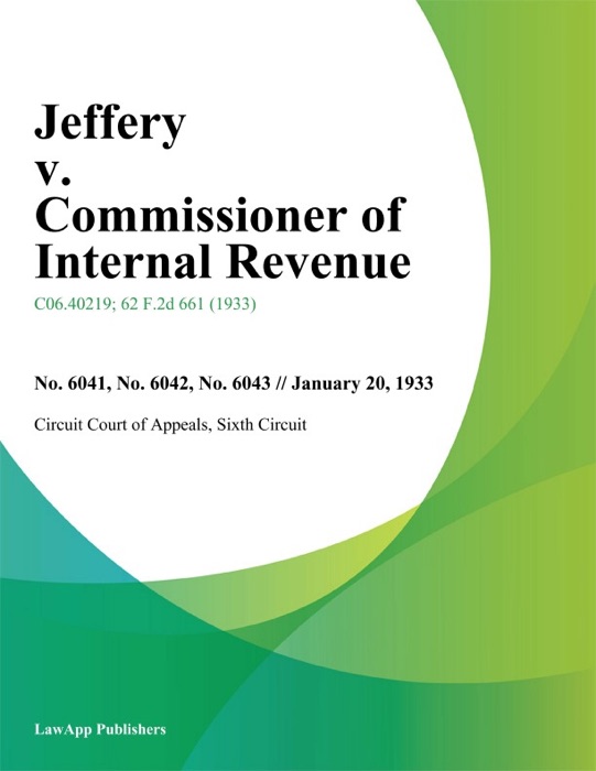 Jeffery v. Commissioner of Internal Revenue