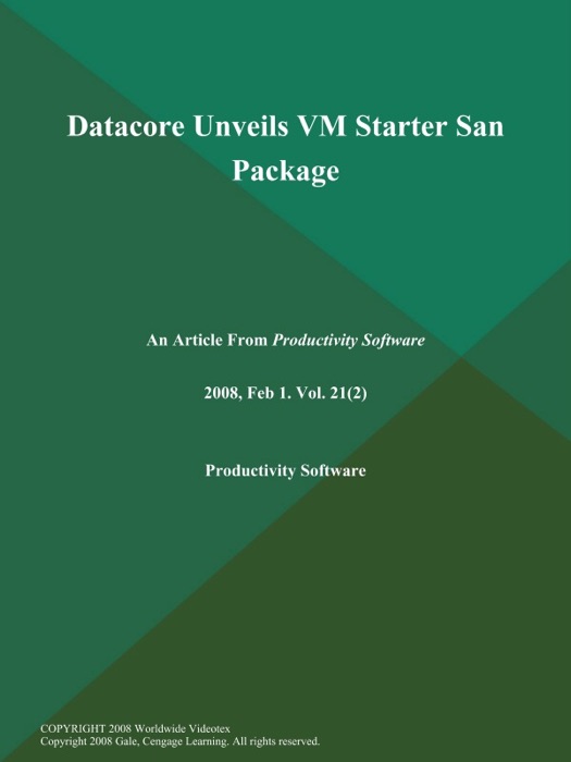 Datacore Unveils VM Starter San Package