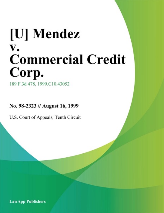 Mendez v. Commercial Credit Corp.