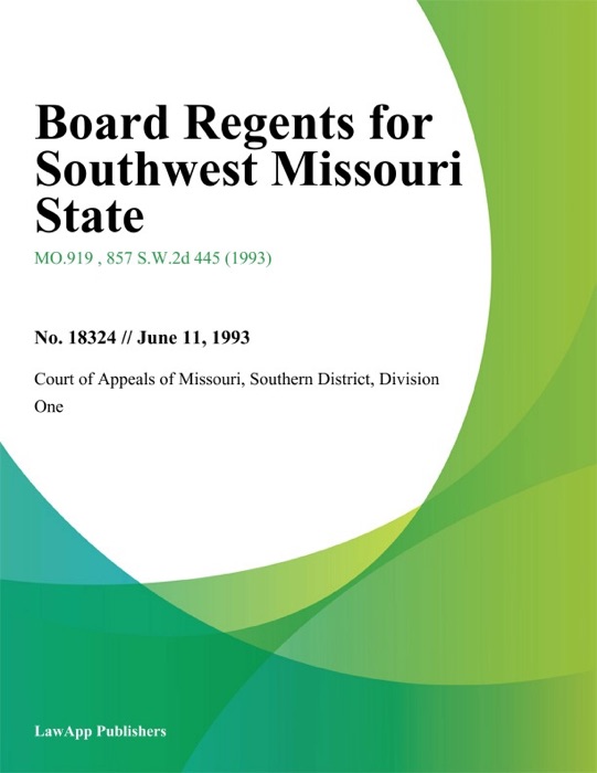 Board Regents for Southwest Missouri State