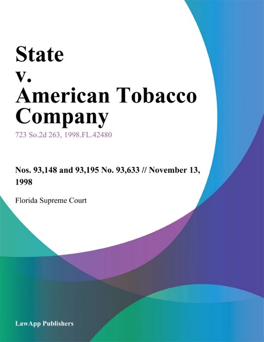 State v. American Tobacco Company