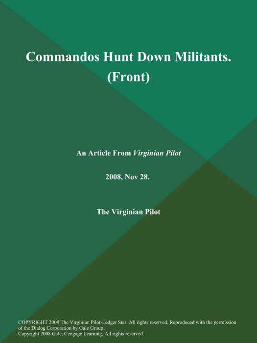 Commandos Hunt Down Militants (Front)