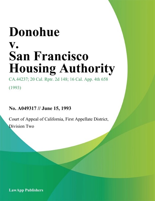 Donohue v. San Francisco Housing Authority