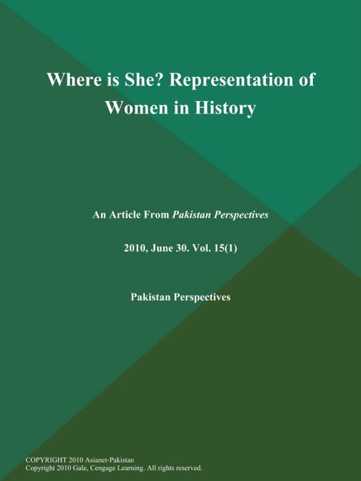 Where is She? Representation of Women in History