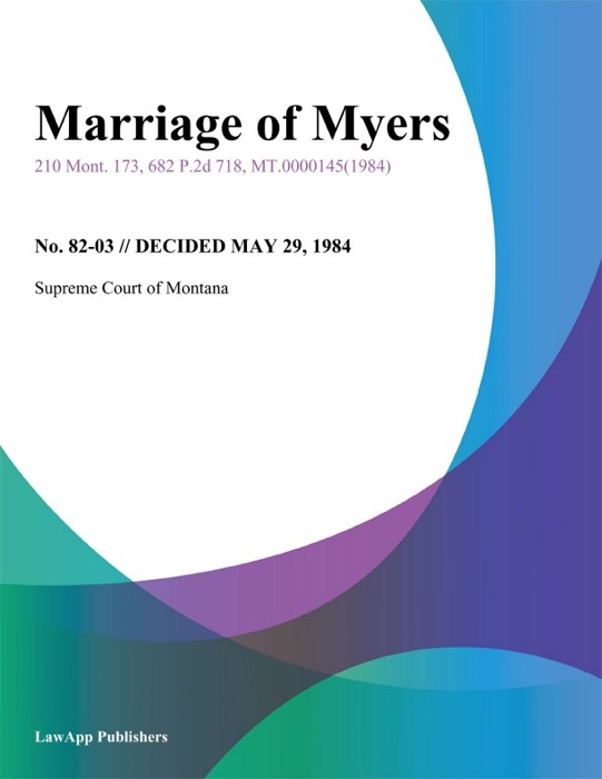 Marriage of Myers