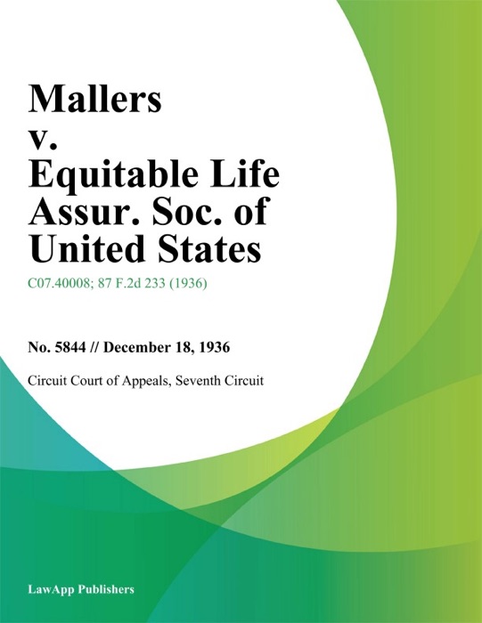 Mallers v. Equitable Life Assur. Soc. of United States