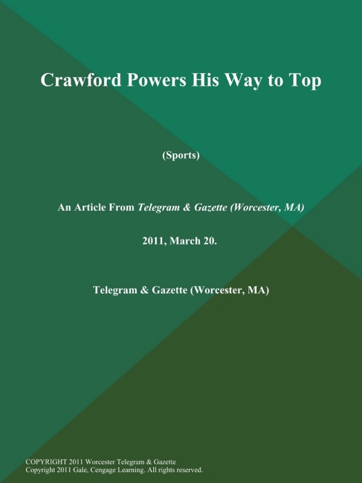 Crawford Powers His Way to Top (Sports)