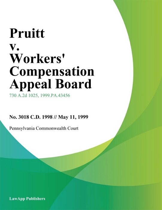 Pruitt v. Workers Compensation Appeal Board