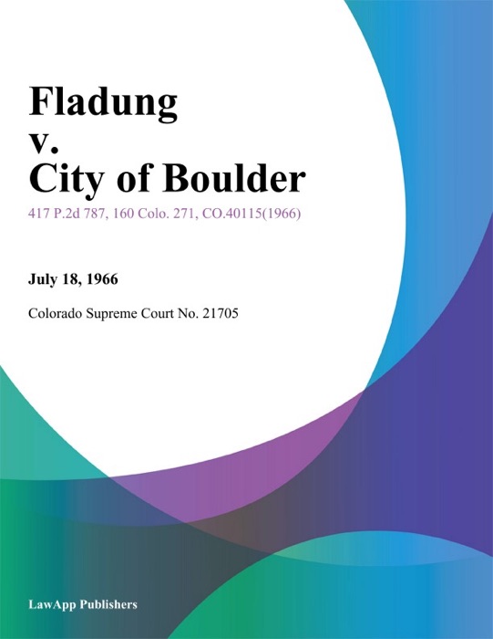 Fladung v. City of Boulder