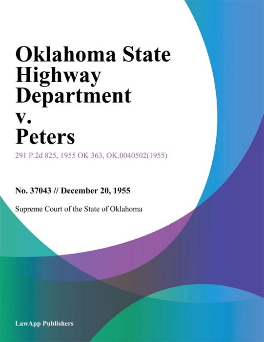 Oklahoma State Highway Department v. Peters