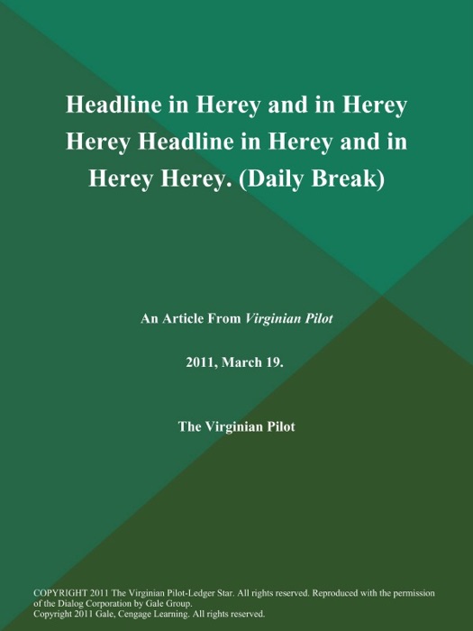 Headline in Herey and in Herey Herey Headline in Herey and in Herey Herey (Daily Break)