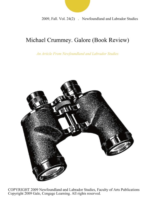 Michael Crummey. Galore (Book Review)