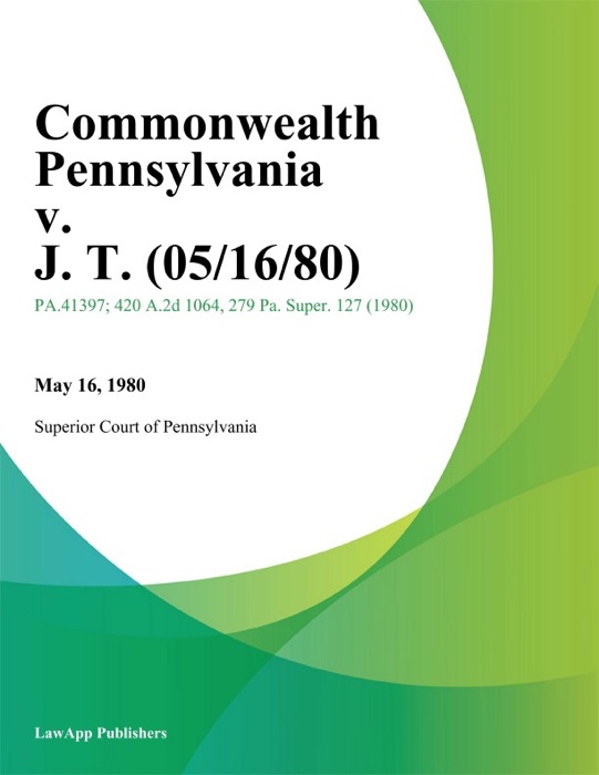 Commonwealth Pennsylvania v. J. T.