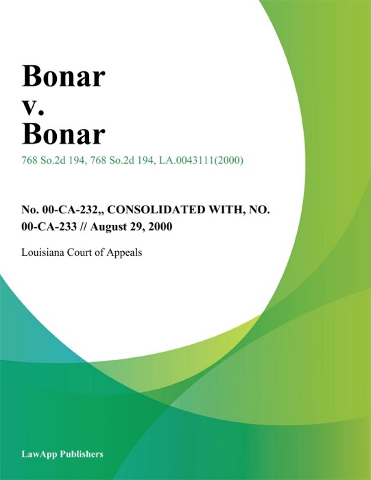 Bonar v. Bonar