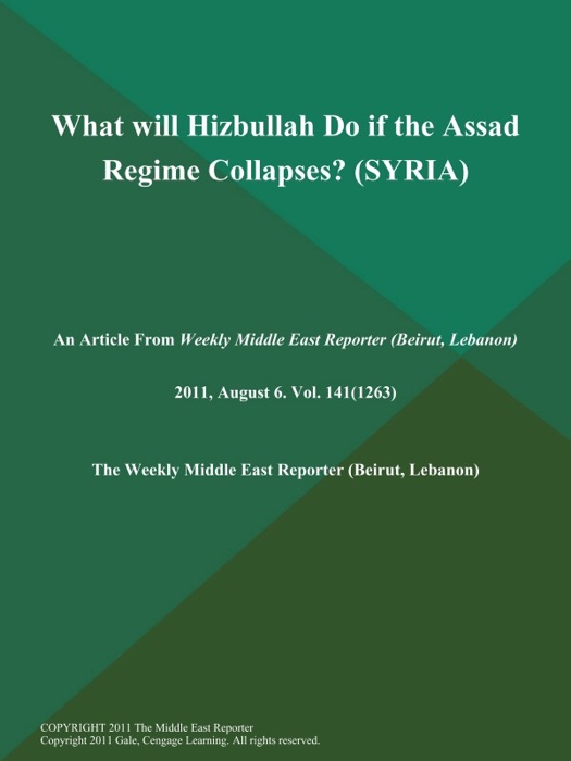 What will Hizbullah Do if the Assad Regime Collapses? (SYRIA)