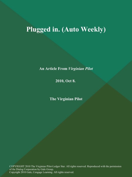 Plugged in (Auto Weekly)