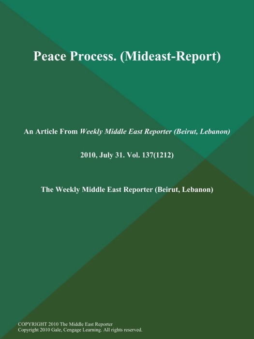 Peace Process (Mideast-Report)