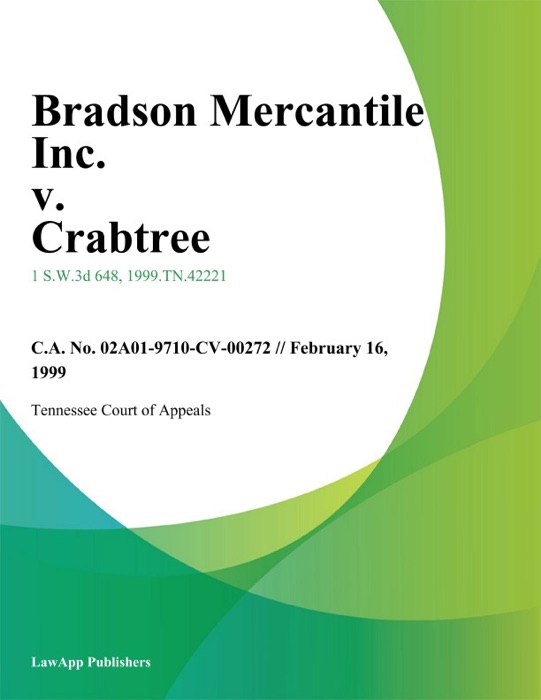 Bradson Mercantile Inc. v. Crabtree