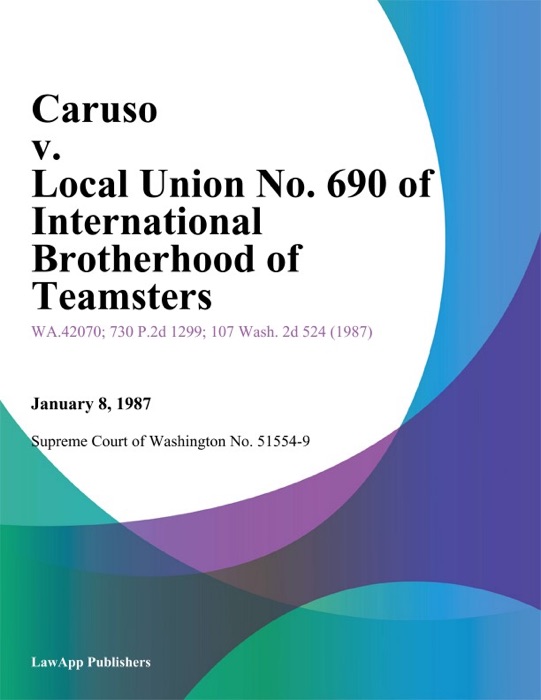 Caruso V. Local Union No. 690 Of International Brotherhood Of Teamsters