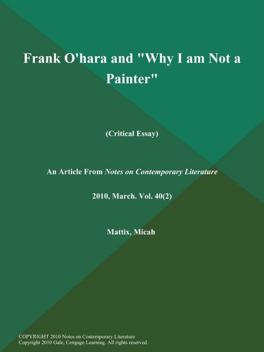 Frank O'hara and 